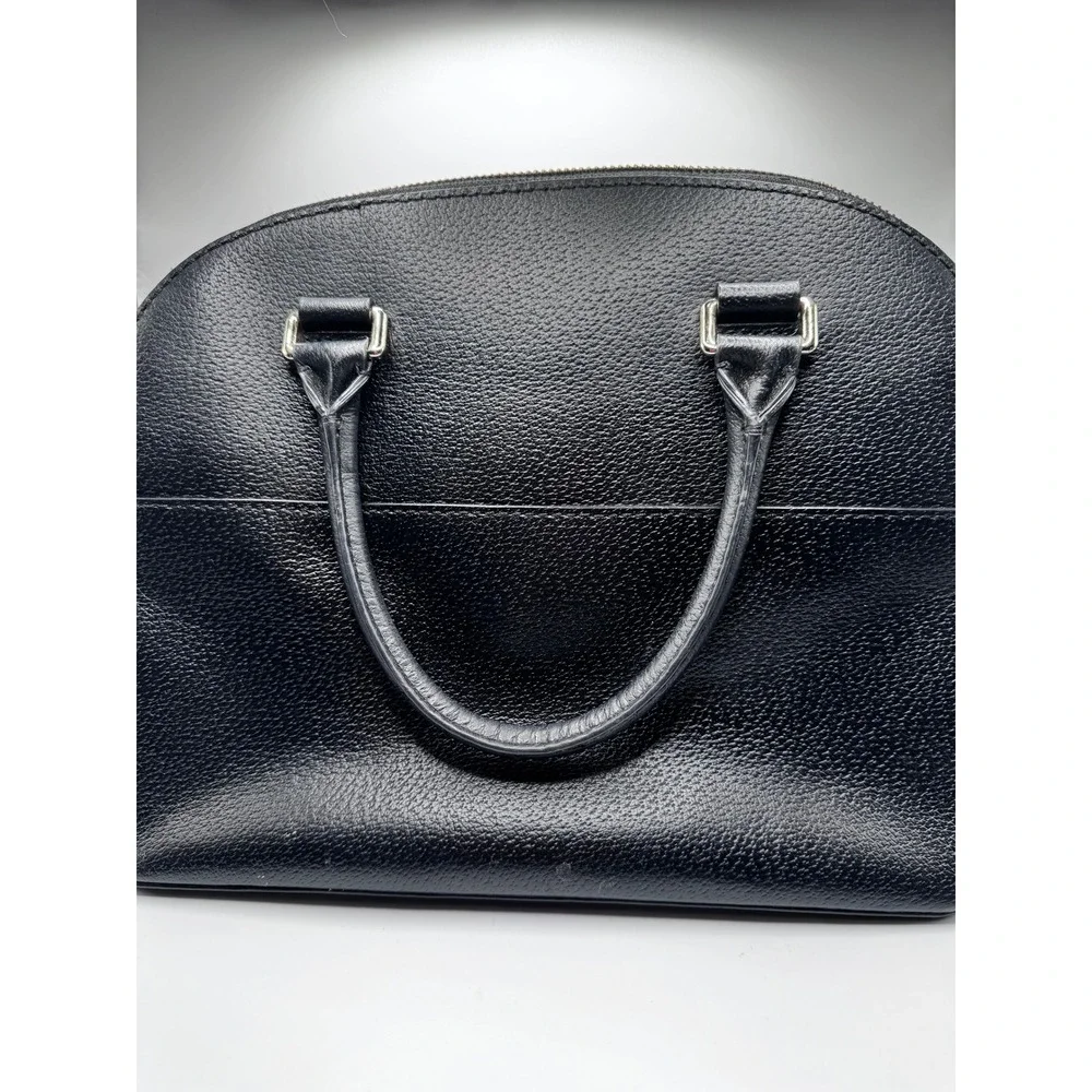Kate Spade New York Black Leather Dome‎ Satchel Crossbody Bag Purse Handbag